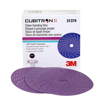 MMM31374 image(0) - 3M Cubitron II Hookit Clean Sanding Disc 6" 180 grit