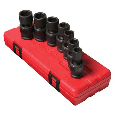 SUN2655 image(0) - Sunex SOCKET SET IMPACT 1/2IN. DRIVE 7 PC UNIV STD MET