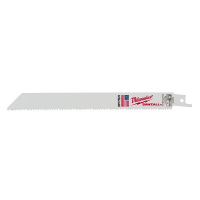 MLW48-01-2073 image(0) - Milwaukee Tool 8" 8/12 TPI SAWZALL Blades (10 Pk Bulk)