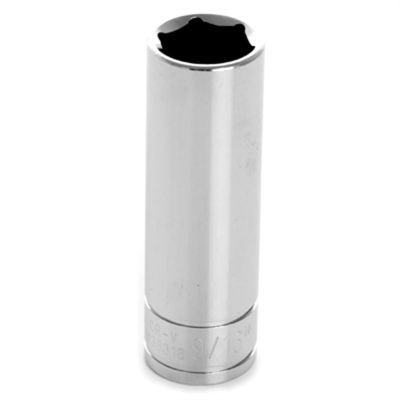 WLMW38318 image(0) - Wilmar Corp. / Performance Tool 3/8'' Dr 6pt Deep Socket 9/16"