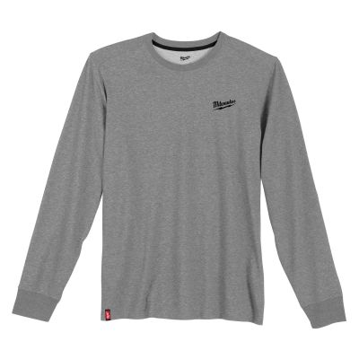 MLW604G-XL image(0) - Milwaukee Tool HYBRID WORK TEE - LS GRAY XL