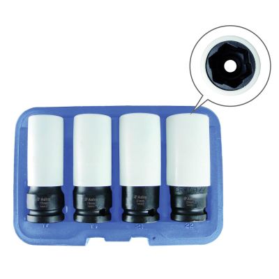 AST7404 image(0) - Astro Pneumatic Flank Bite Damaged Lug Nut Socket Set