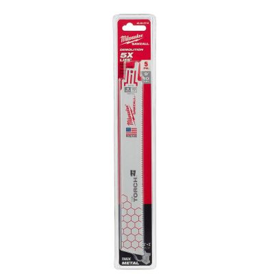 MLW48-01-2703 image(0) - Milwaukee Tool 9" 10 TPI  The Torch SAWZALL Blades (10 PK Bulk)