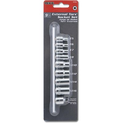 TIT16139 image(0) - TITAN 9PC EXTERNAL STAR SOCKET SET