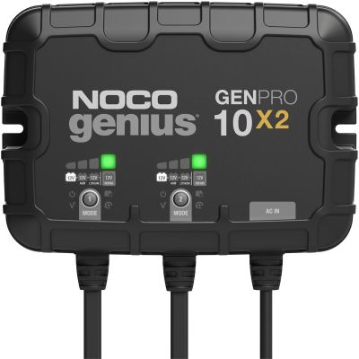 NOCGENPRO10X2 image(0) - NOCO Company GENPRO10X2 12V 2-Bank, 20-Amp On-Board Battery Charger