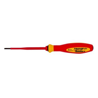 KNP9T76014SB image(0) - KNIPEX PROTOP II SLIM 1,000V INSLTD 4IN SLOTTED 5/32IN