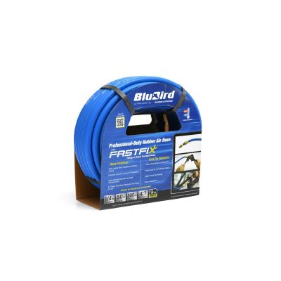 BLBBB1450-FX image(0) - BluBird BluBird Rubber Air Hose Fastfix Edition 1/4" x 50'