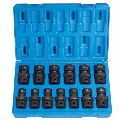 GRE1713UM image(0) - Grey Pneumatic 1/2"DR 12PT MET UNIVERSAL SET