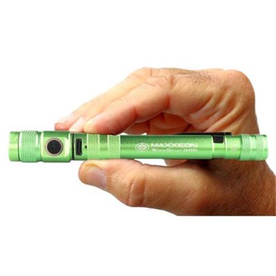 MXN00366 image(0) - Maxxeon WorkStar 366 Rechargeable LED Zoom Penlight/Inspection Light USB-C, Green