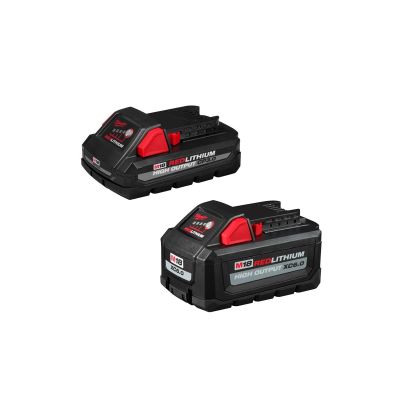 MLW48-11-1865S image(0) - Milwaukee Tool M18 High Output 2Pk 6.0AH 3.0AH