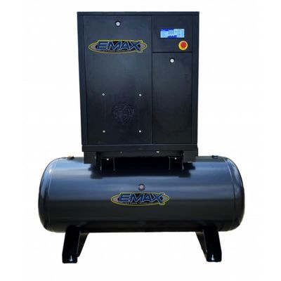 EMXERI0151203 image(0) - EMAX EMAX 15HP 3PH Industrial Rotary Screw Compressor-120 Gal Tank Mount