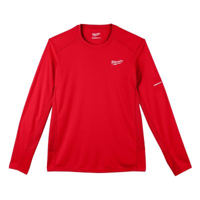 MLW415R-2X image(0) - Milwaukee Tool WORKSKIN LIGHT LS SHIRT - RED 2X