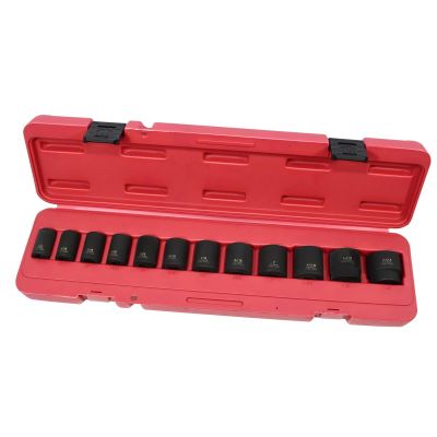 KTI33100 image(0) - K Tool International Socket Set Impact 1/2 in. Dr 12 Piece SAE