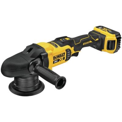 DWTDCM848P2 image(0) - DeWalt DEWALT 20V MAX XR Cordless 5" Polisher Kit, Variable-Speed, Random Orbit