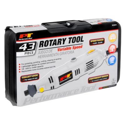 WLMW50031 image(0) - Wilmar Corp. / Performance Tool ROTARY TOOL KIT 43PC