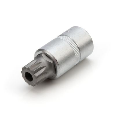 JSP95647 image(0) - J S Products 16mm 1/2-Inch Drive 12-Point Triple Square Tamper-Proof Transmission Drain Plug Bit Socket