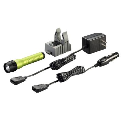 STL74769 image(0) - Streamlight Strion LED HL Rechargeable Flashlight 120V/100V AC/12V DC &hyphen; 1 Holder - Clam- Lime Green