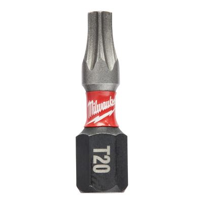 MLW48-32-4135 image(0) - Milwaukee Tool SHOCKWAVE Impact Torx T20 Insert Bits (25 Pk)