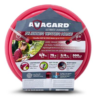 BLBAVGW5875 image(0) - BluBird Avagard Rubber Water Hose Assembly 5/8" x 75'