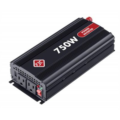 FJC53070 image(0) - FJC 700 Watt High Efficiency DC to AC Power Inverter with Dual Outlets and a USB port