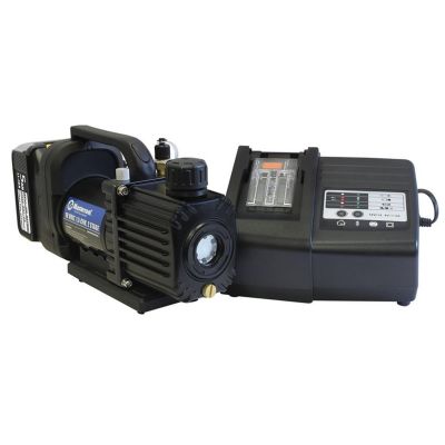 MSC90058-AUT-5A image(0) - Mastercool 18 VOLT CORDLESS, 1.5 CFM, 2 STAGE VACUUM PUMP, 5 AMP BATTERY