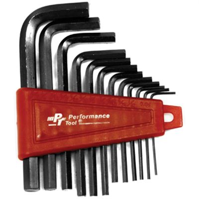 WLMW1391 image(0) - Wilmar Corp. / Performance Tool 12 Pc SAE Hex Key Set w/Holder