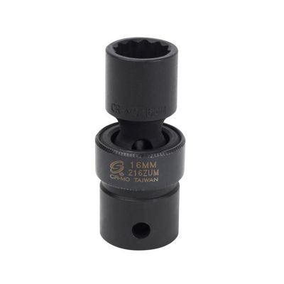 SUN216ZUM image(0) - Sunex 1/2" Dr 16mm 12 Point Deep Universal Impact socket