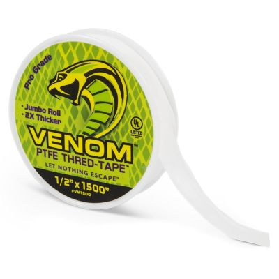 FDPVM1500-10 image(0) - Tub O' Towels VENOM PTFE Tape, 1500 x 1/2"  display box