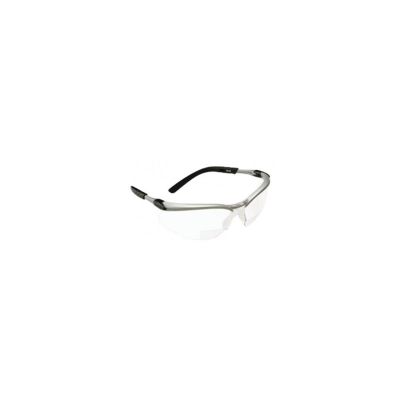 MMM11376 image(0) - 3M 3M BX Reader Protective Eyewear Silver Frame +2.5