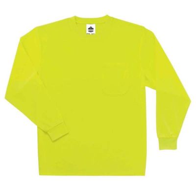 ERG21583 image(0) - Ergodyne 8091 M Lime Non-Cert Long Sleeve T-Shirt