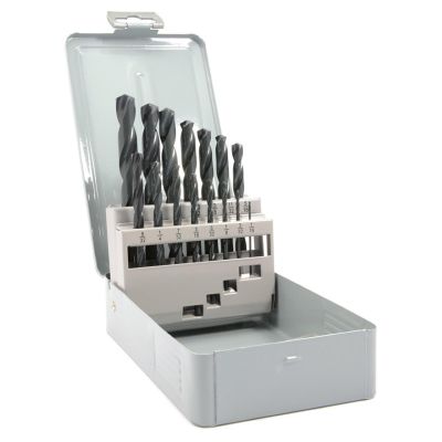 FOR20217 image(0) - Forney Industries 15-Piece Jobber Length Drill Bit Set, High Speed Steel (HSS), 135 Degree Split Point