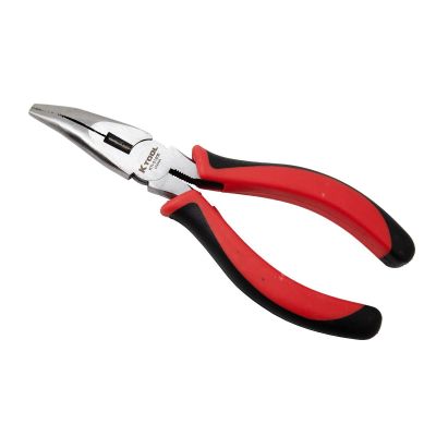 KTI51206 image(0) - K Tool International Pliers Needle Nose 6 Inch Bent Nose