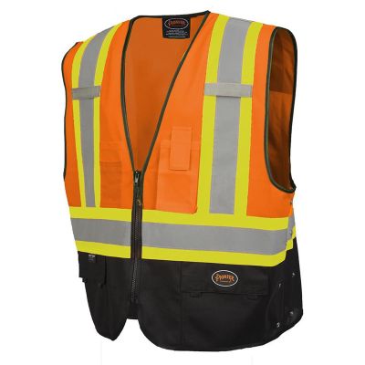 SRWV1020251U-SM image(0) - Pioneer Pioneer - Safety Vest - Hi-Vis Orange/Black - Size S/M