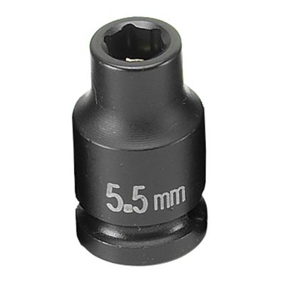 GRE955MG image(0) - Grey Pneumatic SOC 5.5 MM 1/4D IMP MAG 6PT BLK