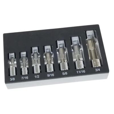 LIS13180 image(0) - Lisle SAE Flare Nut Socket Set, 7 pc.