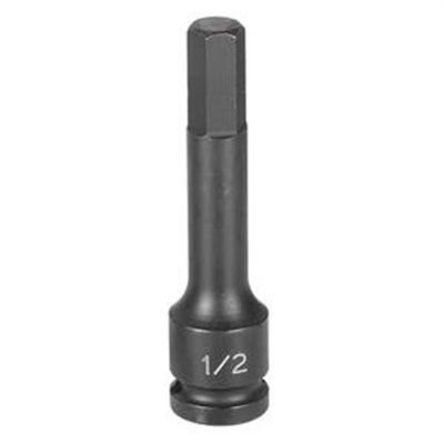 GRE29074M image(0) - Grey Pneumatic 1/2" Drive x 7mm Hex Driver 4" Length