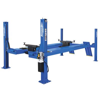 ROTCROA14N201YBL image(0) - Forward Lift 14K Open Front Alignment Rack,  4-Post, 182.5” Wheel Base Max., With 20” Wide Runways,  W/ Standard Drive On Ramps, Includes  2 RRJ70G Jacks,  Bolt On Alignment Kit With Radius Gauges, And Internal Airl