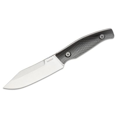 KER1083 image(0) - Kershaw Camp 5  Fixed Clip Point Blade Field Knife with Nylon Sheath - Black