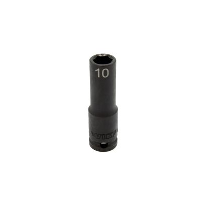 VIMIMPM610D image(0) - VIM Tools 10 mm X 3/8 Inch Drive CR-MO Impact Socket - Deep