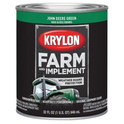 DUP2023 image(0) - Krylon FARM  PAINTS; JOHN DEERE GREEN; 32 OZ. QUART;