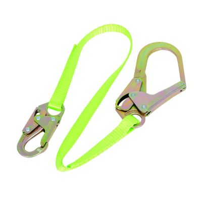 SRWV815424 image(0) - PeakWorks PeakWorks - Restraint Lanyard with 1" Webbing - Snap & Form Hooks - 4 FT