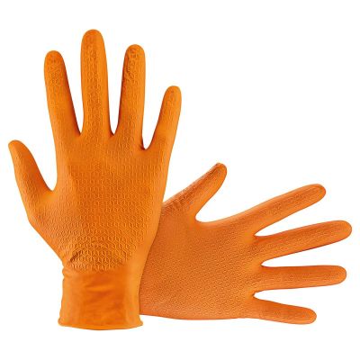 SAS66472 image(0) - SAS Safety GLOVES NITRILE 7 MIL POWDER FREE MEDIUM ORNG