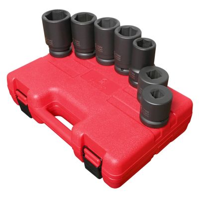 SUN5697M image(0) - Sunex SOCKET SET IMPACT 1" DRIVE 7 PC DEEP METRIC