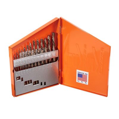 KNK13KK6 image(0) - KnKut KnKut 13 Piece Left Hand Jobber Length Drill Bit Set 1/16"-1/4" by 64ths