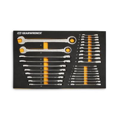 KDT86527 image(0) - Gearwrench 28 Pc Metric Ratcheting Wrench Set