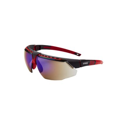 UVXS2863 image(0) - Uvex Avatar Glasses Blk/red, Blue Mir Hc