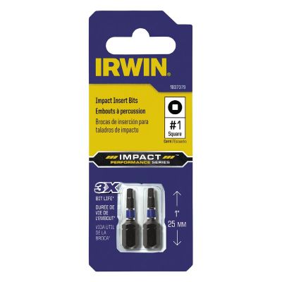 IRWIWAF31SQ12 image(0) - Irwin Industrial Insert Impact Bit No. 1SQ x 1OAL