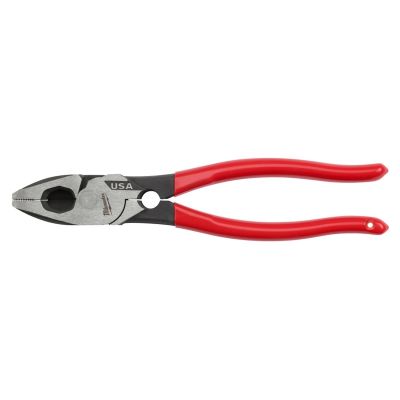 MLWMT500T image(0) - Milwaukee Tool 9" Lineman's Dipped Grip Pliers w/ Thread Cleaner (USA)