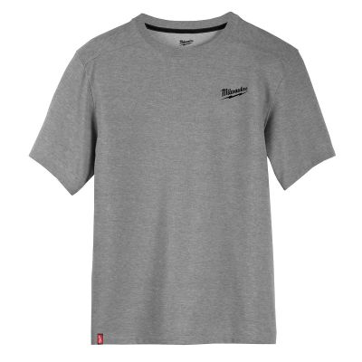 MLW603G-XL image(0) - Milwaukee Tool HYBRID WORK TEE  - SS GRAY XL