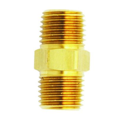 MIL647-2 image(0) - Milton Industries M. Hex Nipple, 1/2" x 1/2" NPT